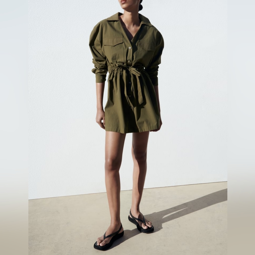 ZARA BELTED MINI DRESS